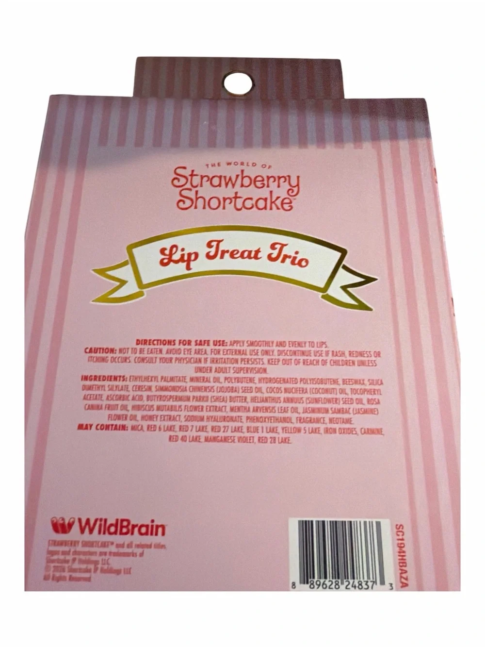Strawberry Shortcake- Lip Treat Trio – Pink & White Assortment